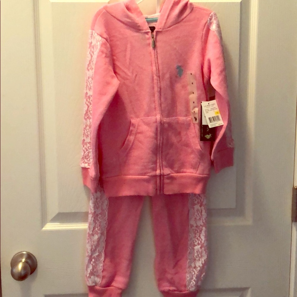 Girl’s U.S. Polo Assn. Pink Set